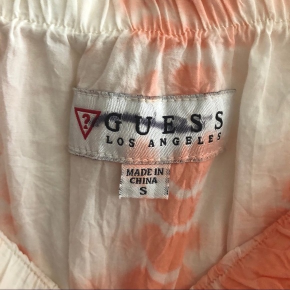 Guess strapless Silk high to low Tie dye dress - Picture 9 of 9